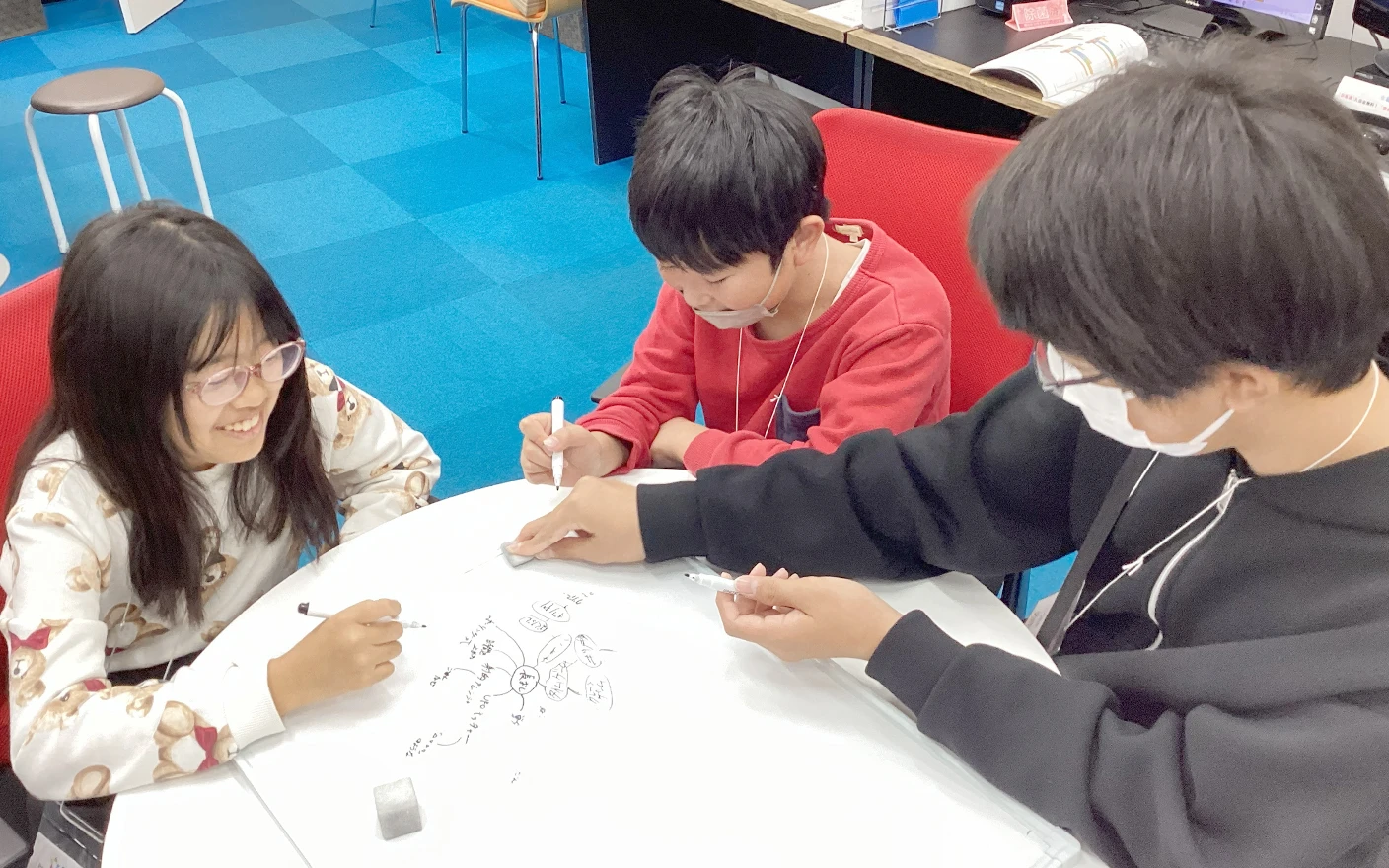 赤池教室のプログラミング授業風景