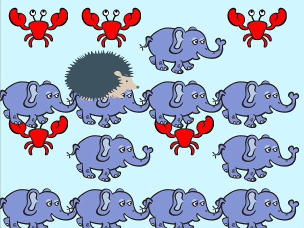 蟹と象のオセロゲームの作品画像
