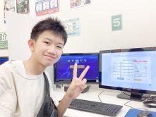 タイピングコンテスト模擬で中学1年生が快挙達成！