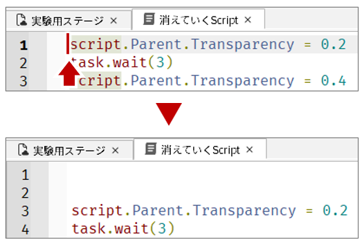 改行を空ける