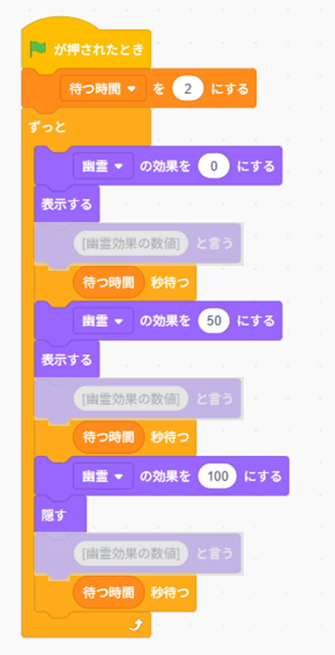 Scratchでの表現