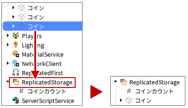 ReplicatedStorageに移動