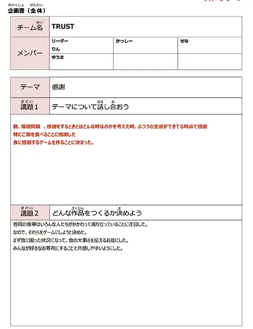 トラSUSIは世界を救うの企画書